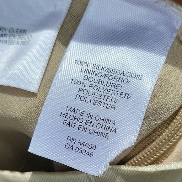 Jones New York Tan Midi A-Line Skirt - Picture 3 of 6